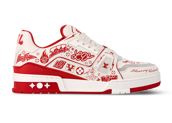 Louis Vuitton LV Trainer Graffiti Blanc Rouge