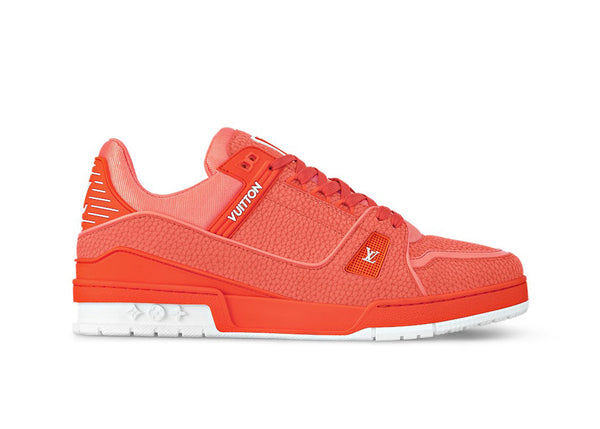 Baskets Louis Vuitton LV Orange Blanc