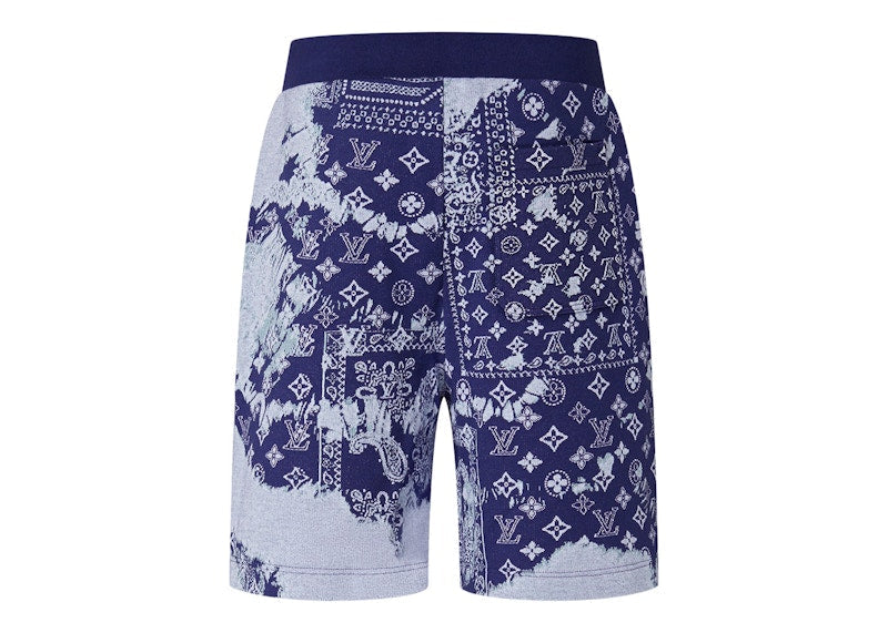 Louis Vuitton Monogram Bandana Shorts Indigo/Weiß