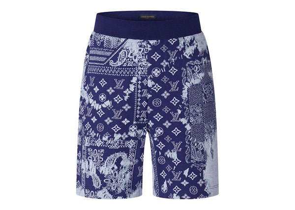 Louis Vuitton Monogram Bandana Shorts Indigo/Weiß