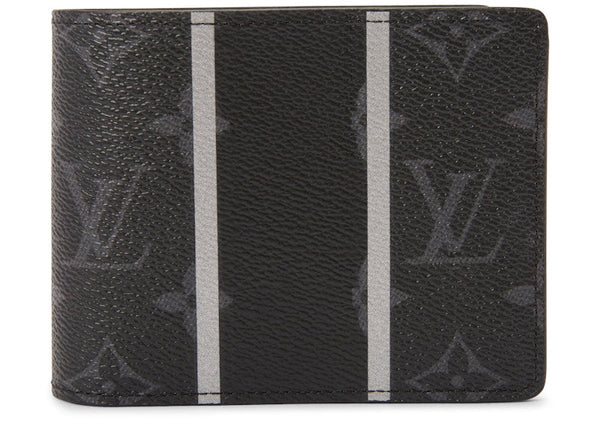 Louis Vuitton x Fragment Mehrfach-Geldbörse Monogramm Eclipse Schwarz