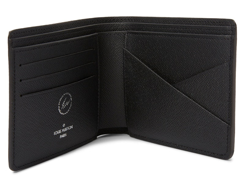 Louis Vuitton x Fragment Mehrfach-Geldbörse Monogramm Eclipse Schwarz