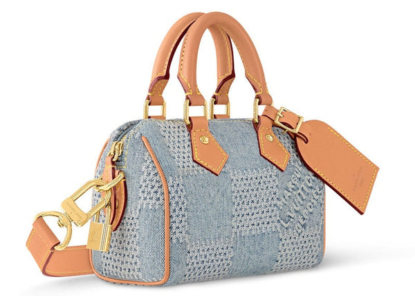 Louis Vuitton Speedy 18 Bandoulière Damier Denim 3D Blue Denim