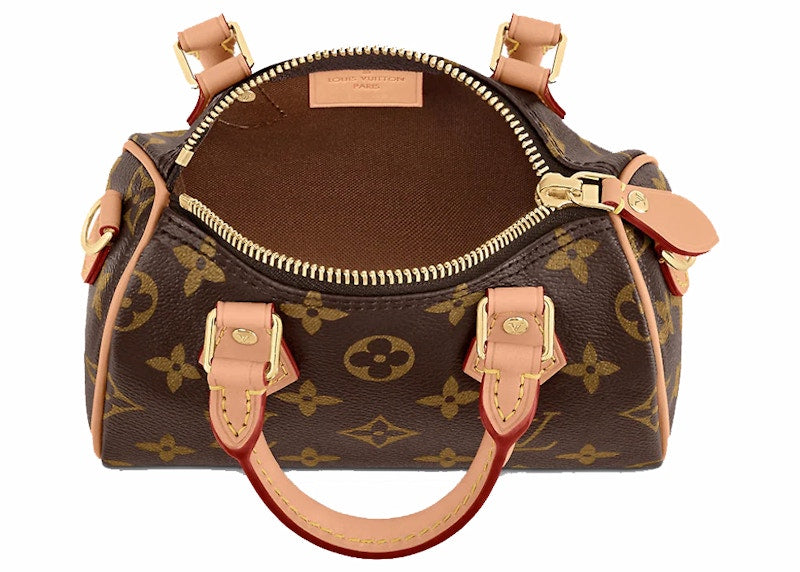 Louis Vuitton Nano Speedy Monogram Canvas Marron