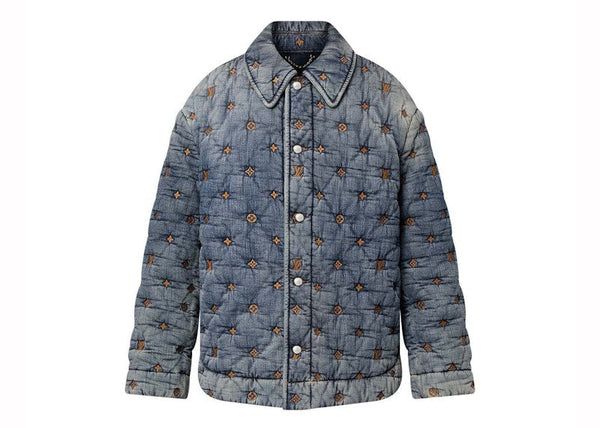 Surchemise matelassée en denim Monogram indigo de Louis Vuitton