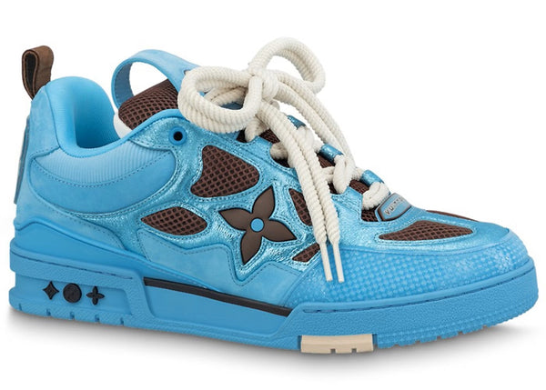 Baskets de skate Louis Vuitton Bleu Marron