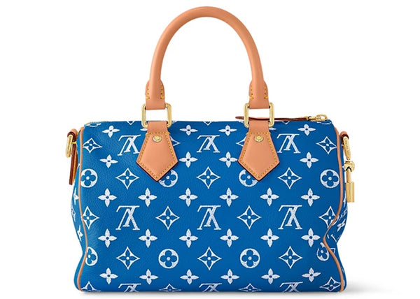 Louis Vuitton Speedy P9 Bandoulière 25 Monogram Leather Blue