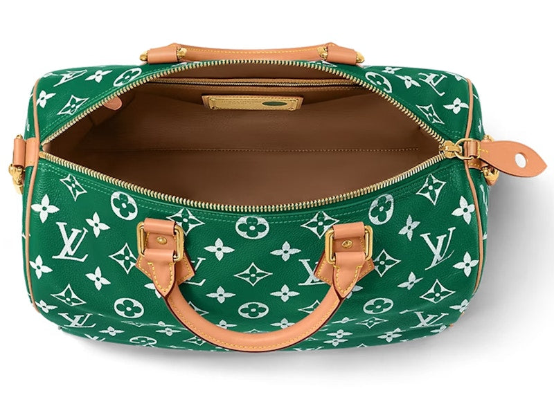 Louis Vuitton Speedy P9 Bandoulière 40 Cuir Monogramme Vert
