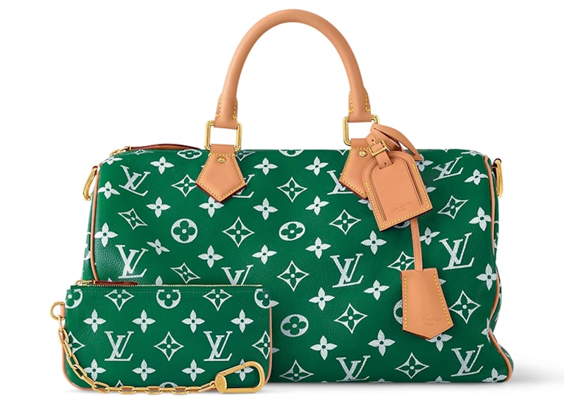 Louis Vuitton Speedy P9 Bandoulière 40 Cuir Monogramme Vert