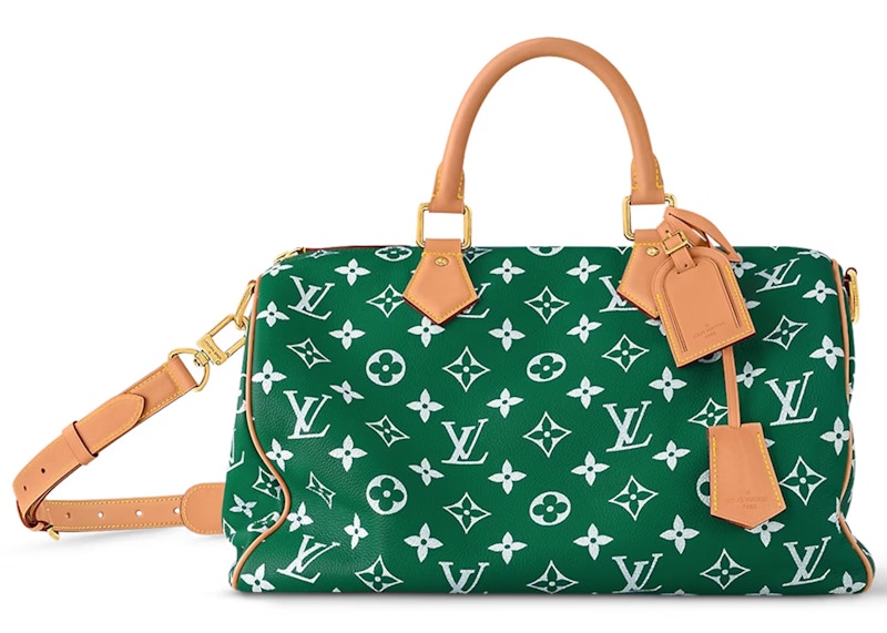 Louis Vuitton Speedy P9 Bandoulière 40 Cuir Monogramme Vert