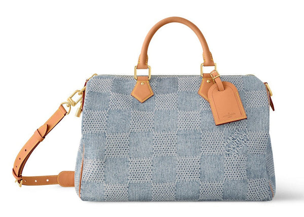 Louis Vuitton Speedy 40 Bandoulière Damier Denim 3D Blue Denim