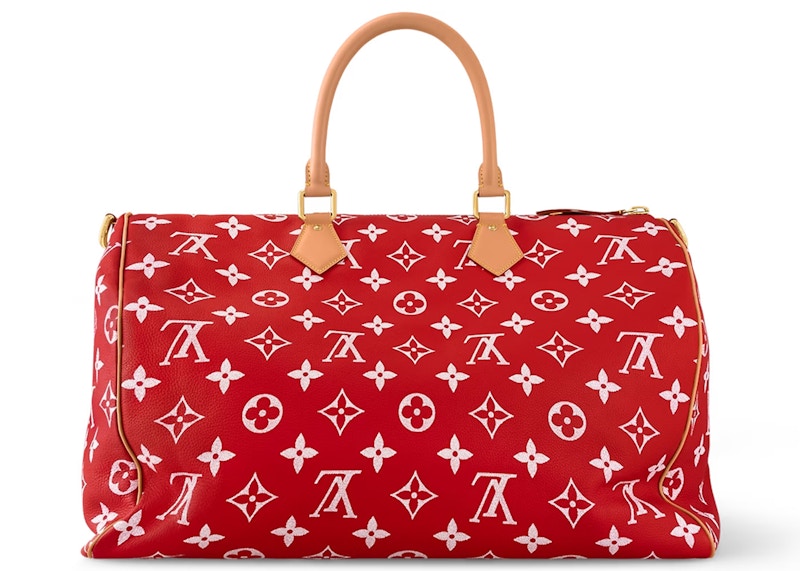 Louis Vuitton Speedy P9 Bandoulière 50 Monogramm Leder Rot
