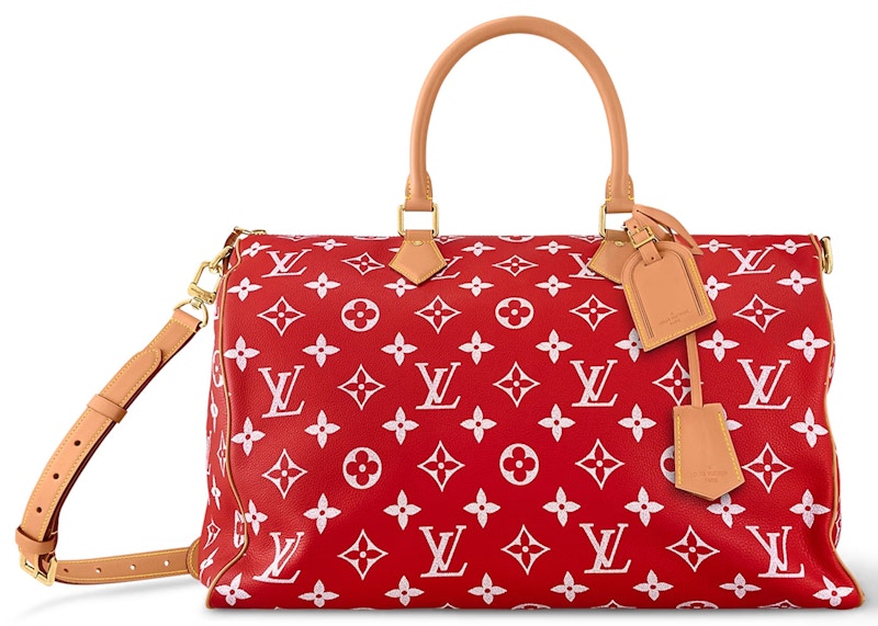 Louis Vuitton Speedy P9 Bandoulière 50 Monogramm Leder Rot