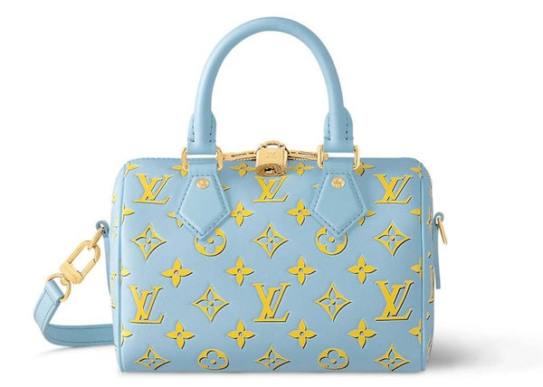 Louis Vuitton Speedy Bandouliere 20 Bleu Bébé