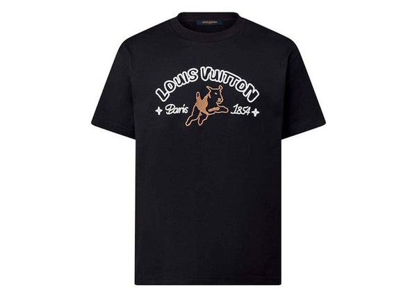 Louis Vuitton by Tyler, the Creator – Besticktes Baumwoll-T-Shirt in Schwarz