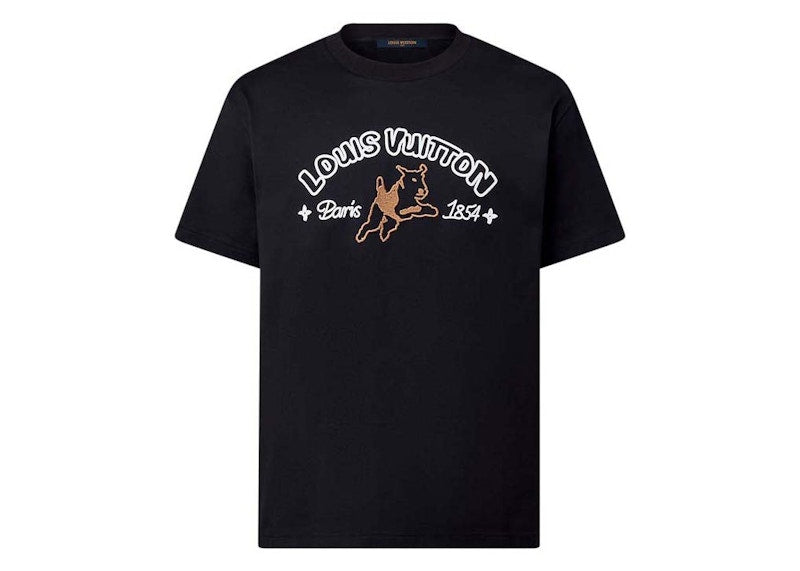 T-shirt en coton brodé Louis Vuitton par Tyler, the Creator Noir