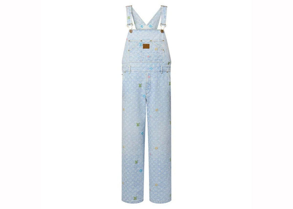 Salopette en denim monogramme Louis Vuitton par Tyler, the Creator, indigo délavé