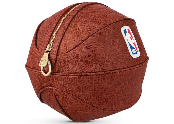 Louis Vuitton x NBA Ball aus genarbtem Basketballleder Schwarz/Weiß