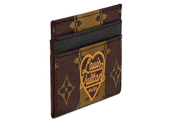 Louis Vuitton x Nigo Doppelkartenhalter Monogrammstreifen Braun