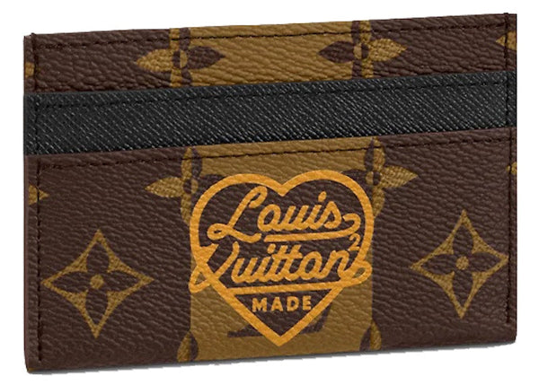 Louis Vuitton x Nigo Doppelkartenhalter Monogrammstreifen Braun