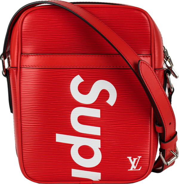 Louis Vuitton x Supreme Danube Epi PM Rouge 
