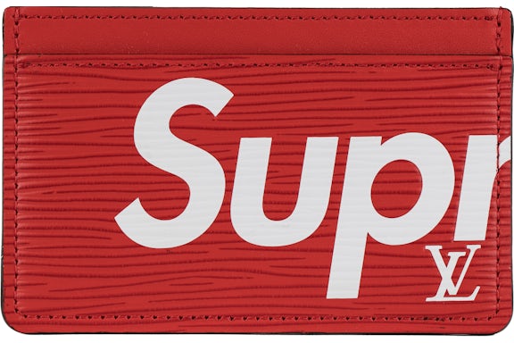 Louis Vuitton x Supreme Porte Carte Simple Epi Rouge