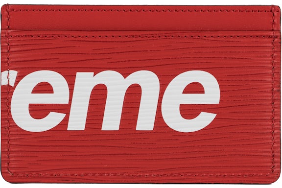 Louis Vuitton x Supreme Porte Carte Simple Epi Rouge