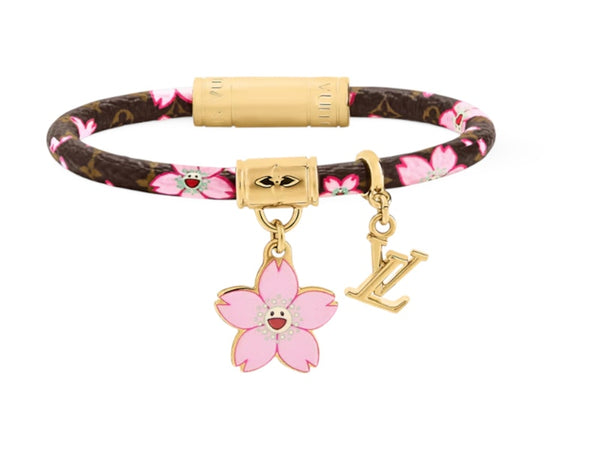 Louis Vuitton x Takashi Murakami Kirschblütenarmband Sakura Braun