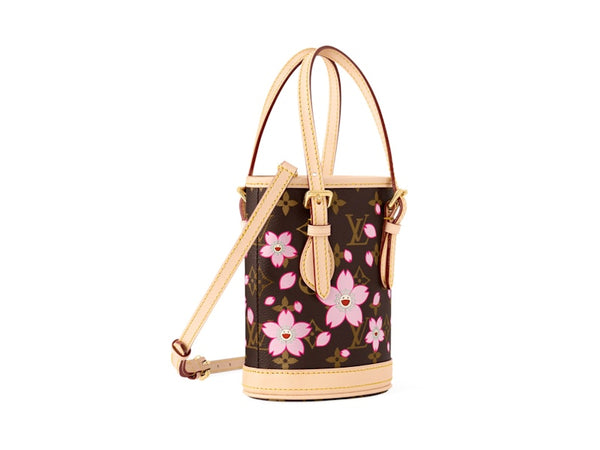 Louis Vuitton x Takashi Murakami Nano Bucket Sakura Marron