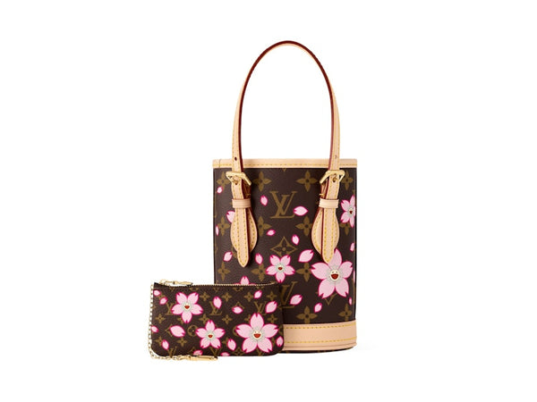 Louis Vuitton x Takashi Murakami Nano Bucket Sakura Marron