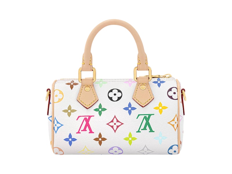 Louis Vuitton x Takashi Murakami Nano Speedy White Multicolored