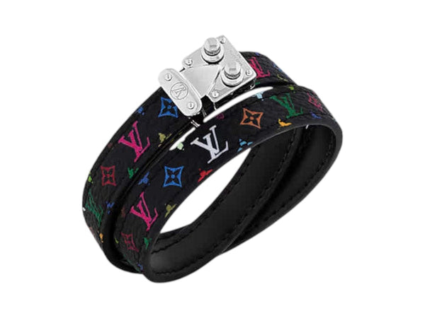 Bracelet Signature Louis Vuitton x Takashi Murakami Noir Multicolore
