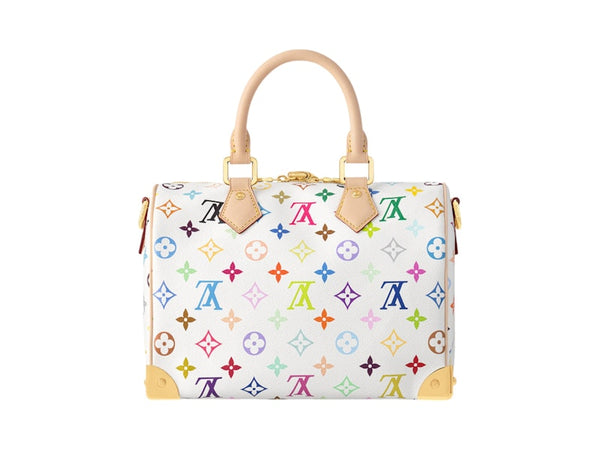 Louis Vuitton x Takashi Murakami Speedy Bandouliere 25 Blanc Multicolore 
