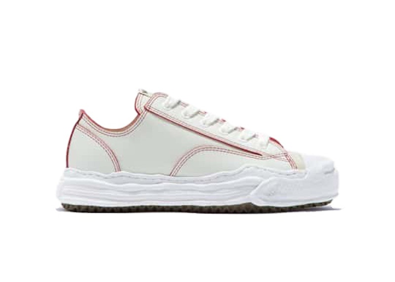 Maison Mihara Yasuhiro Hank OG Sole Red Line Leather Low White