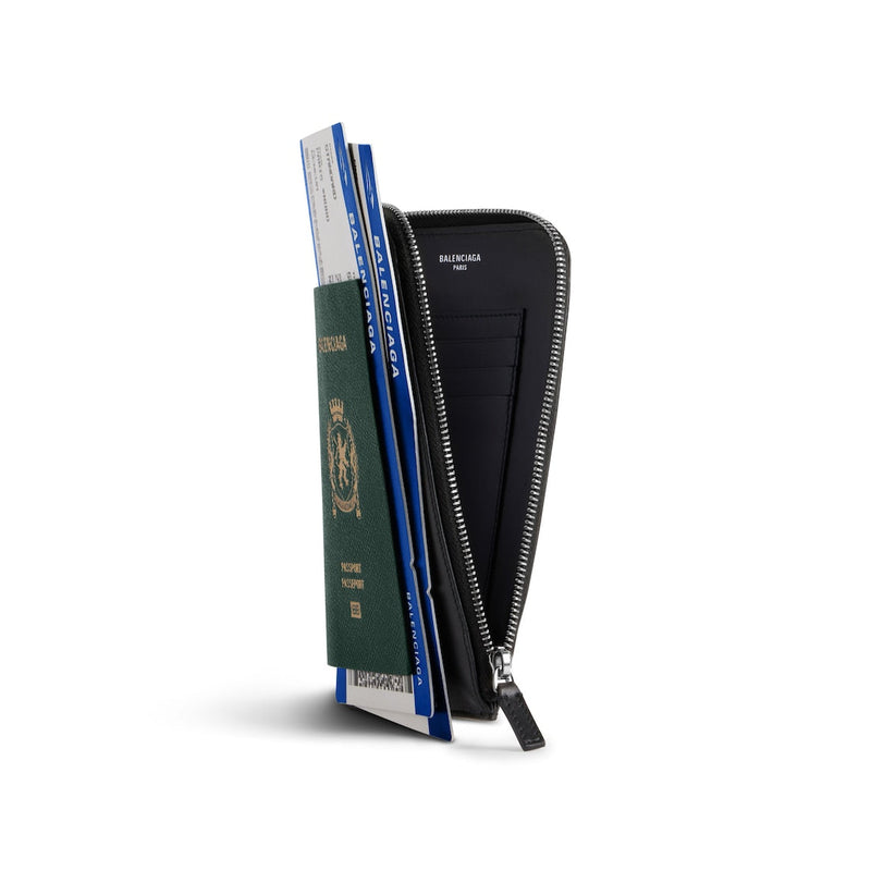 Étui pour téléphone Balenciaga en vert passeport 