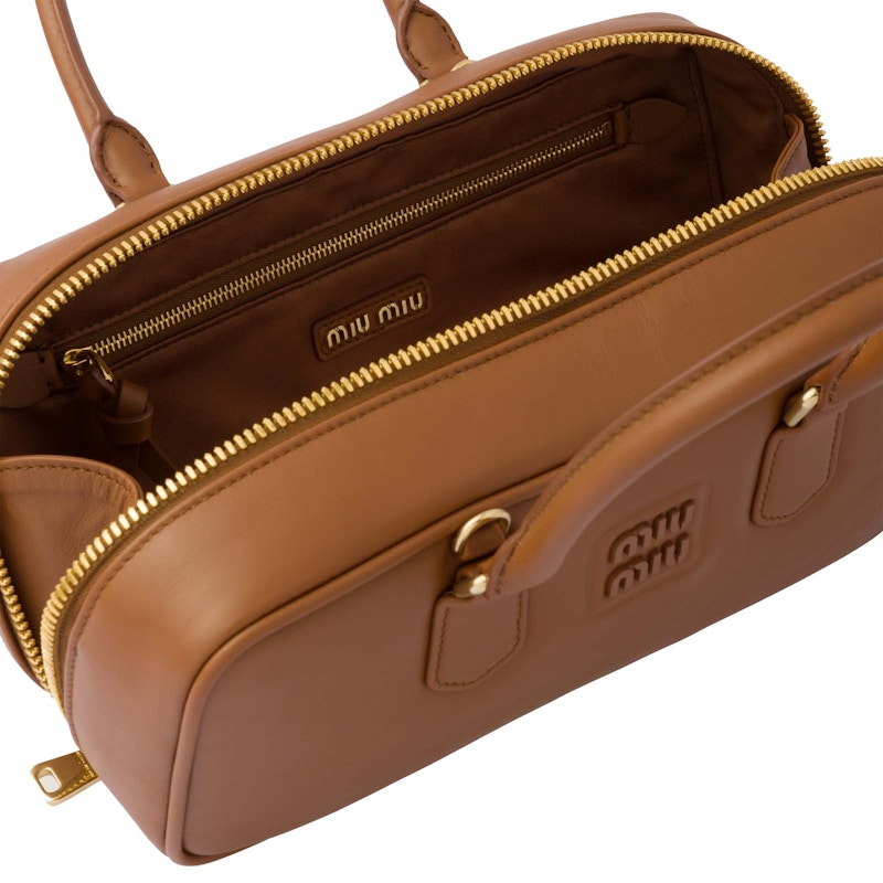 Miu Miu Arcadie Ledertasche Braun Braun