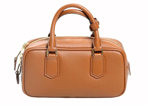 Miu Miu Arcadie Top Handle Cognac
