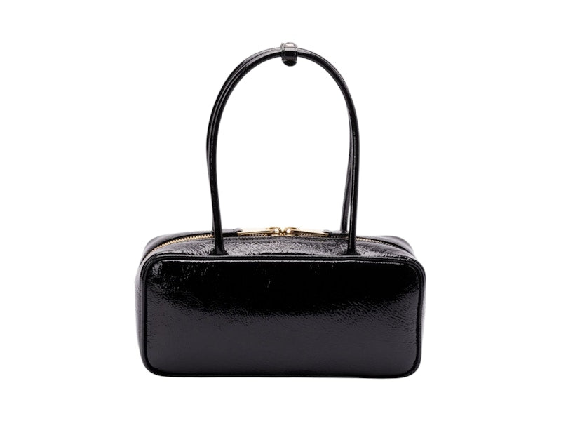 Miu Miu Beau Leder Patchwork Tasche Nero