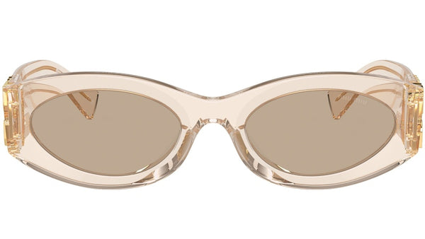 Miu Miu Glimpse Sonnenbrille Sand Transparent/Braun