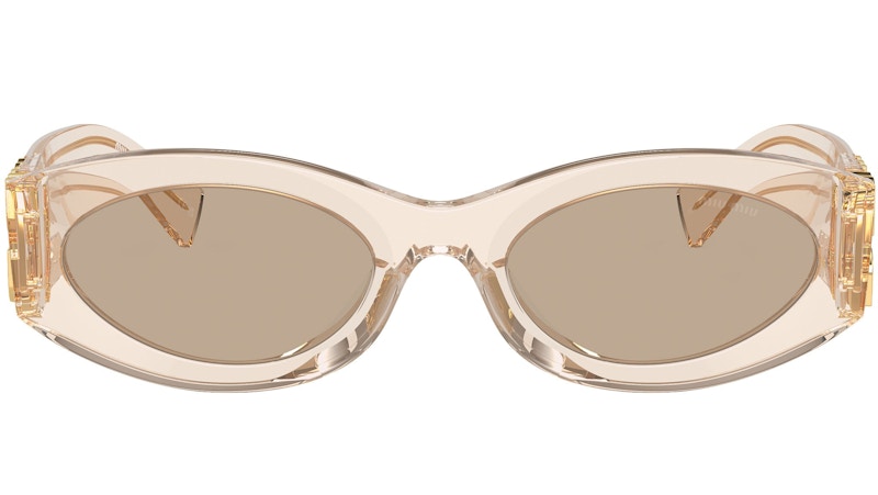 Miu Miu Glimpse Sonnenbrille Sand Transparent/Braun
