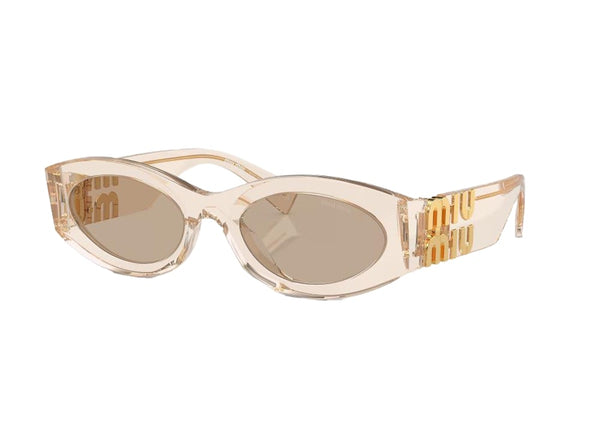 Miu Miu Glimpse Sonnenbrille Sand Transparent/Braun