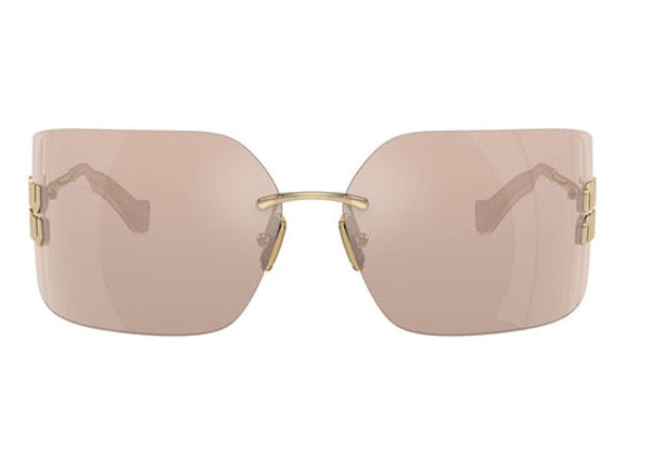 Miu Miu Unregelmäßige Sonnenbrille Gold