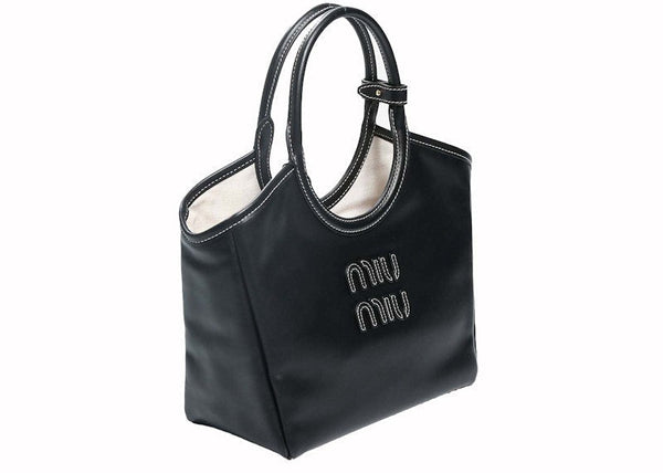 Miu Miu Ivy Ledertasche Nero