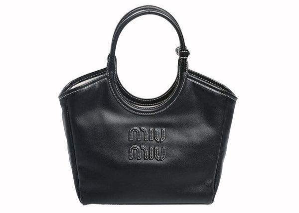 Miu Miu Ivy Ledertasche Nero