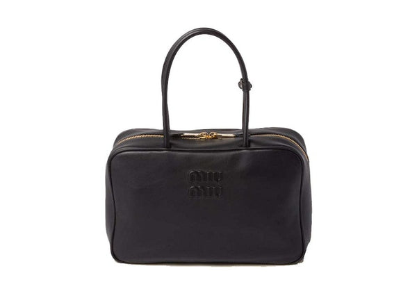 Miu Miu Leder Beau Tasche Schwarz