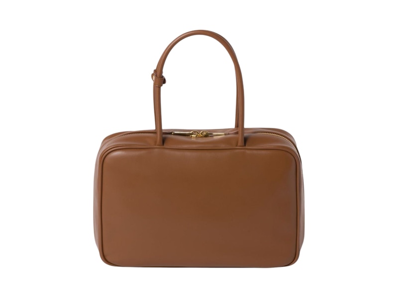 Miu Miu Leder Beau Tasche Cognac