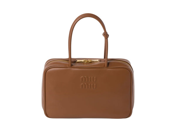 Miu Miu Leder Beau Tasche Cognac