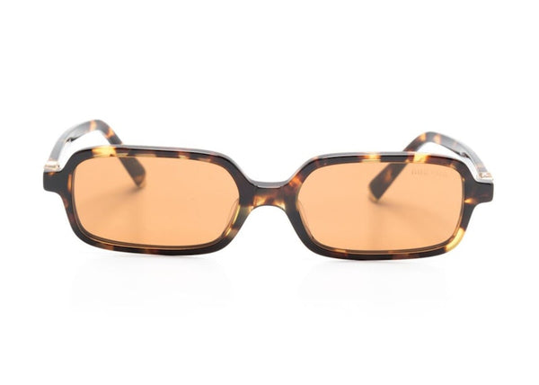 Miu Miu Rechteckige Sonnenbrille Havanna/Braun