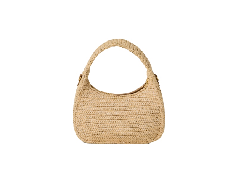 Miu Miu Wander Crochet Handbag Natural