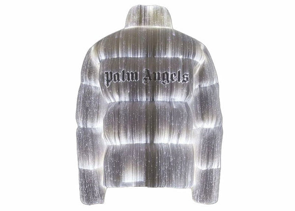 Veste Moncler Maya 70 by Palm Angels Blanc brillant